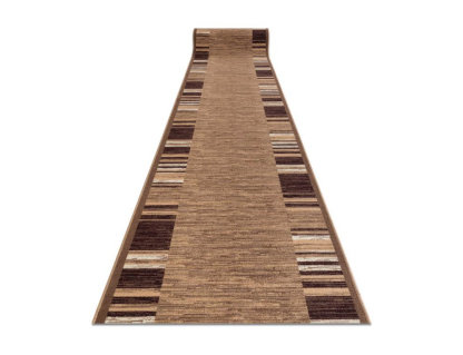 Alfombra de pasillo con refuerzo de goma beige 120x190 cm Domiona-domiona