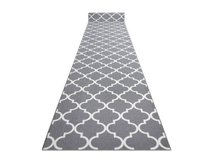 Alfombra de pasillo con refuerzo de goma Enrejado Trébol marroquí gr 90x130 cm Domiona-domiona