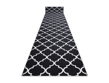 Alfombra de pasillo con refuerzo de goma Enrejado Trébol marroquí ne 100x1350 cm Domiona-domiona