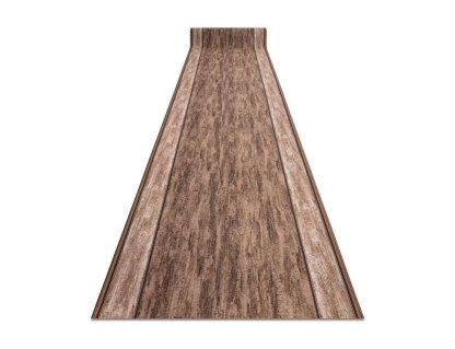 Alfombra de pasillo con refuerzo de goma marrón 100x1000 cm Domiona-domiona