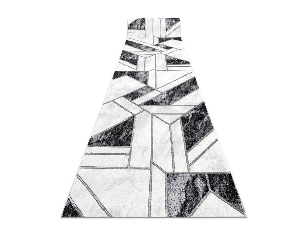 Alfombra de pasillo exclusivo glamour, elegante geométr 80x460 cm Domiona-domiona
