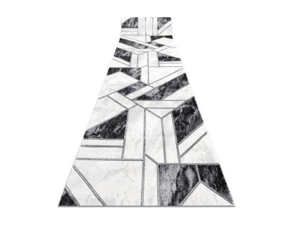 Alfombra de pasillo exclusivo glamour, elegante geométr 80x460 cm Domiona-domiona