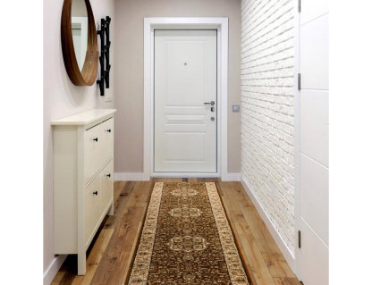 Alfombra de pasillo marrón 100x150 cm Domiona-domiona