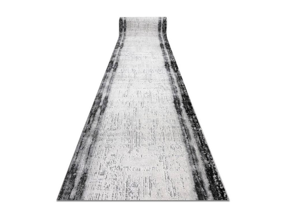 Alfombra de pasillo moderna, antracita 120x840 cm Domiona-domiona