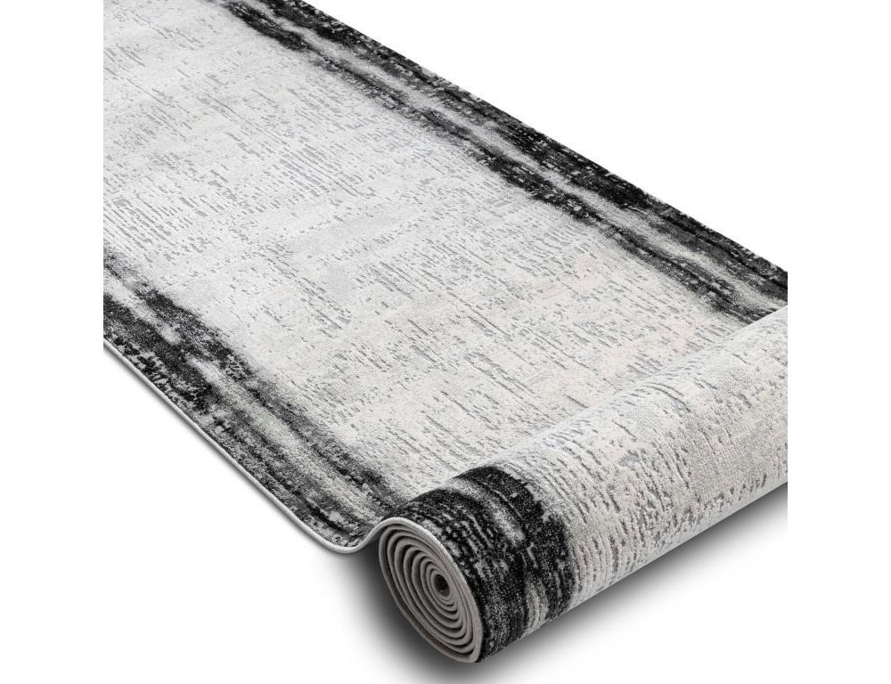 Alfombra de pasillo moderna, antracita 120x840 cm Domiona-domiona