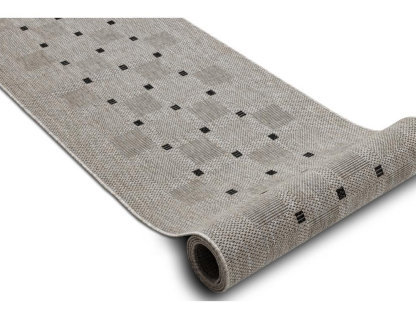 Alfombra de pasillo plateado /negro 80x100 cm Domiona-domiona
