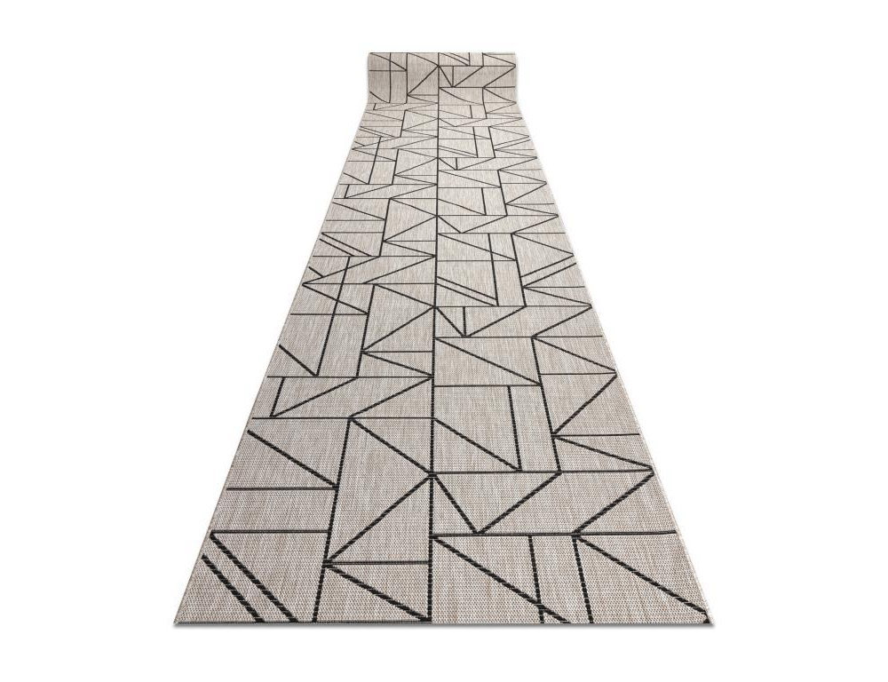 Alfombra de pasillo Triángulos, Geométri 100x650 cm Domiona-domiona