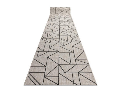 Alfombra de pasillo Triángulos, Geométri 100x650 cm Domiona-domiona