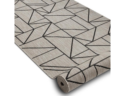 Alfombra de pasillo Triángulos, Geométri 100x650 cm Domiona-domiona