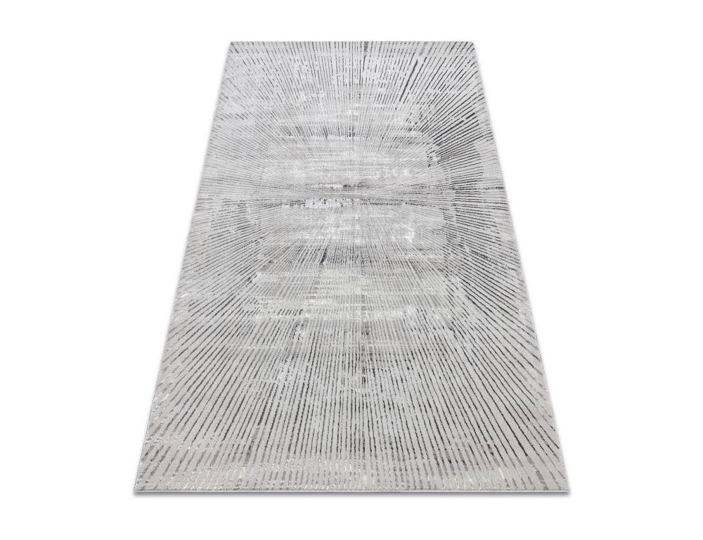 alfombra gris claro / gris - Líneas, moderna, estruct 180x270 cm Domiona-domiona