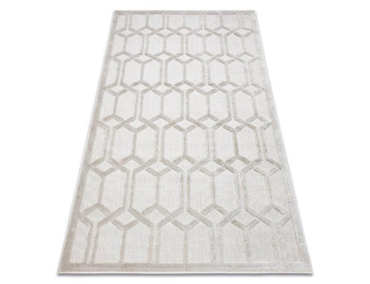 Alfombra sisal Ruta geométrica beige 160x220 cm Domiona-domiona