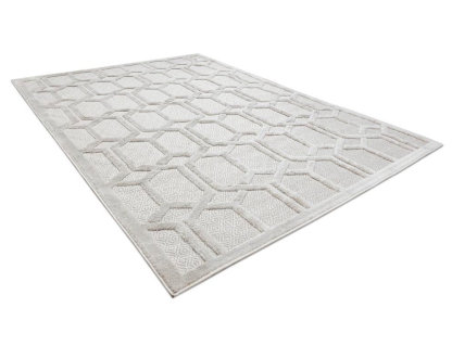 Alfombra sisal Ruta geométrica beige 160x220 cm Domiona-domiona