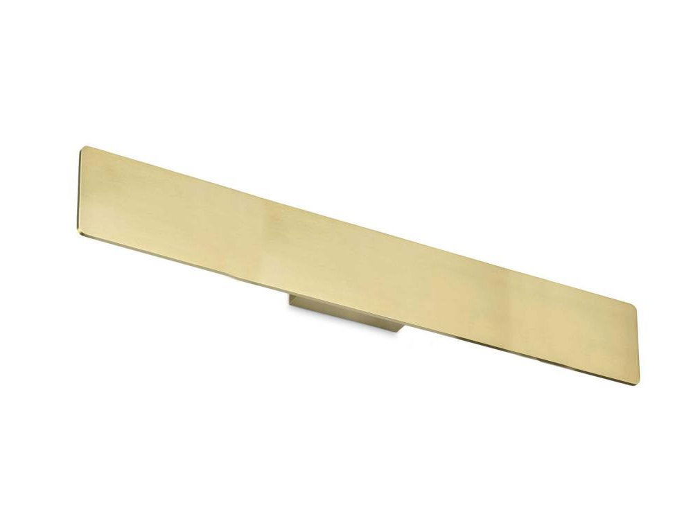 Aplique rectangular en aluminio acabado en latòn Domiona-domiona