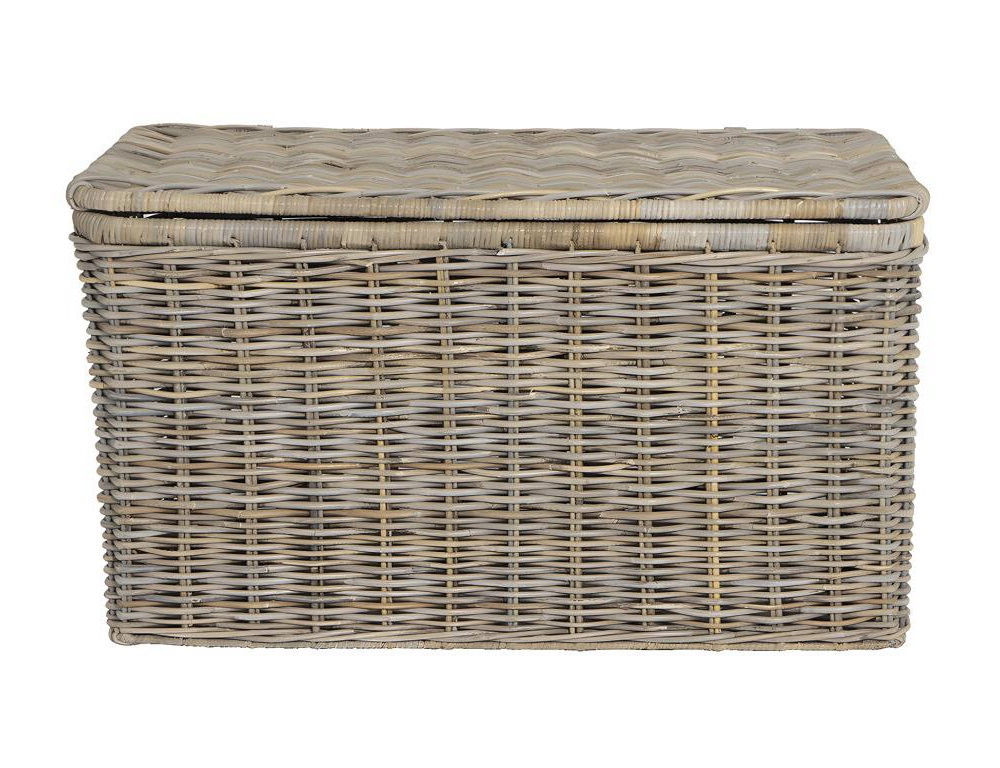 Arcón - Ancho 100 x Prof. 55 x Alt. 55 cm - Gris natural Domiona-domiona