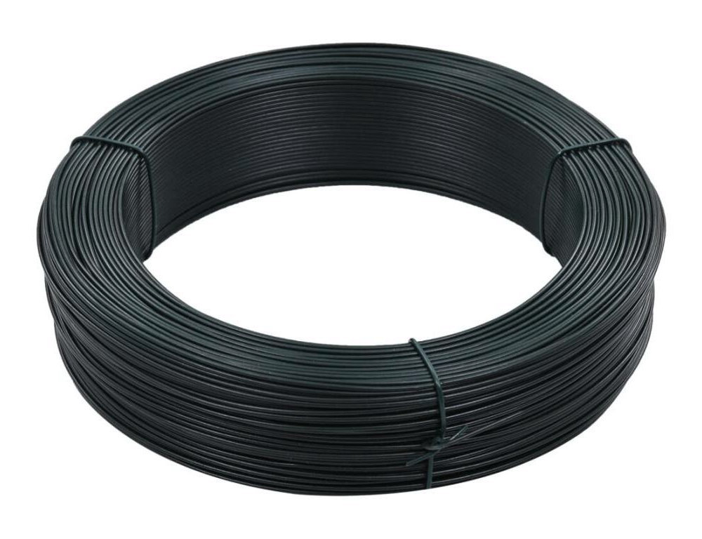 Cable de conexión para valla 250 m 2,3/3,8 mm Acero Verde negruzco Domiona-domiona