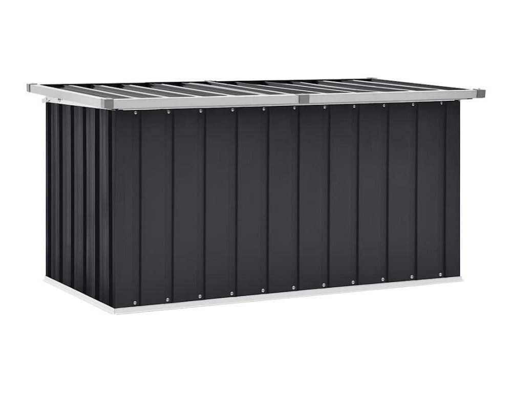 Caja de almacenaje para jardín gris antracita 129x67x65 cm Domiona-domiona