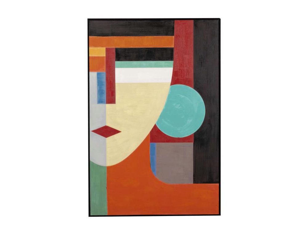 Cuadro Cara Conco Negro 80x4x120 Cm Domiona-domiona