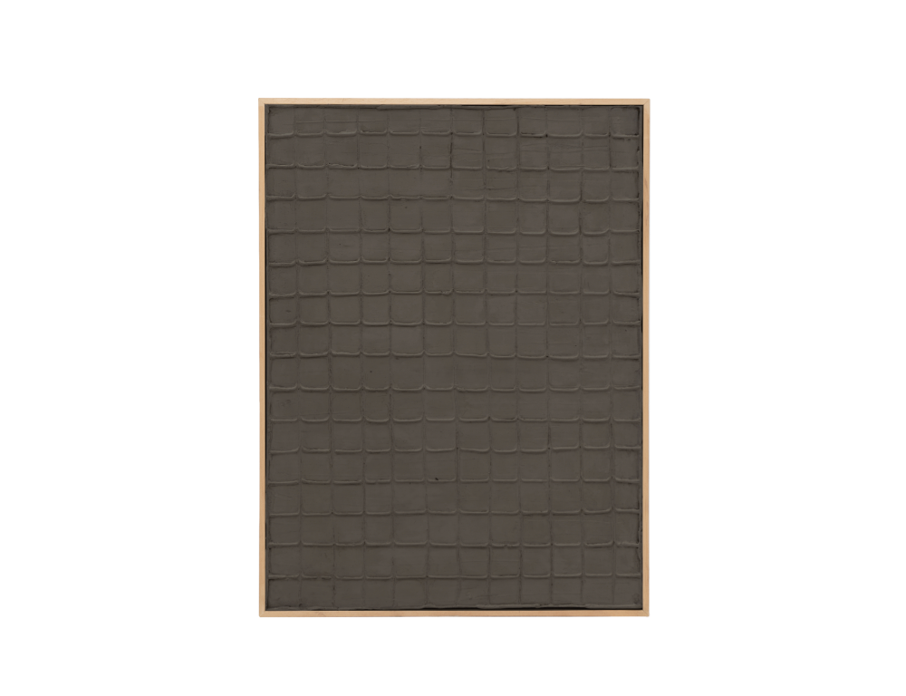 Cuadro decorativo sobre lienzo de algodón con marco de madera blanco pintado artesanalmente con pintura al oleo de 80x100cm Domiona-domiona