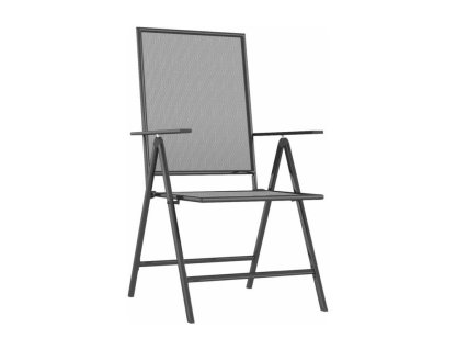 Juego de comedor de jardín 3 piezas acero gris antracita Domiona-domiona