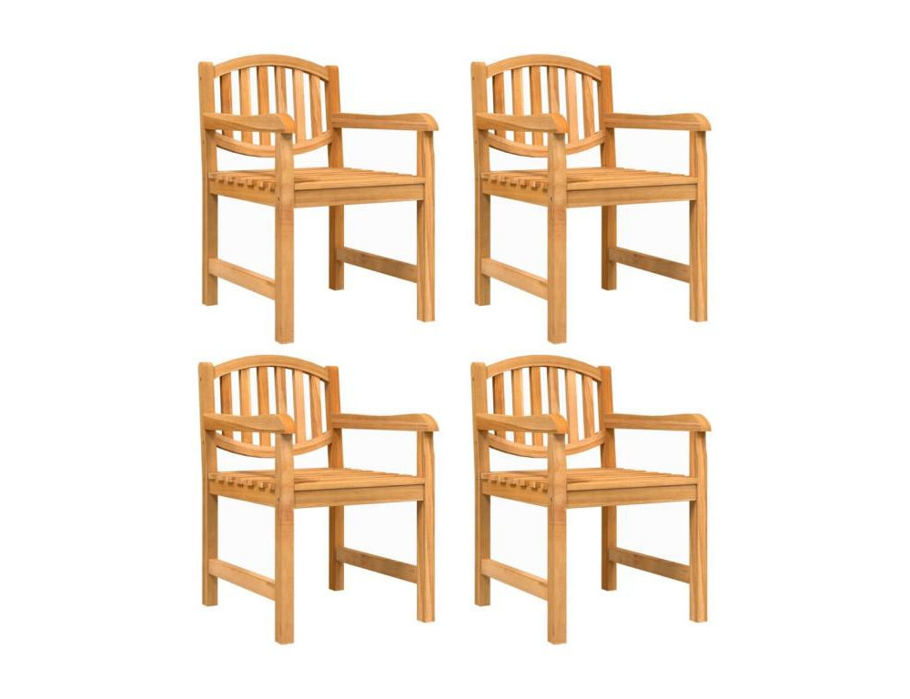 Juego de comedor para jardín 5 piezas madera maciza de teca Domiona-domiona