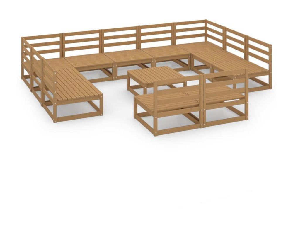 Juego de sofás jardín con cojines beige 10 pzas ratán sintético Domiona-domiona