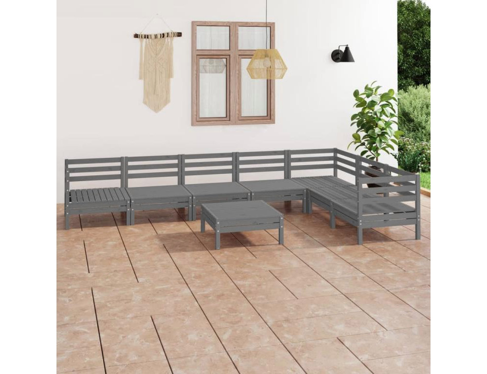 Puerta corredera con herrajes madera maciza de pino 80x210 cm Domiona-domiona
