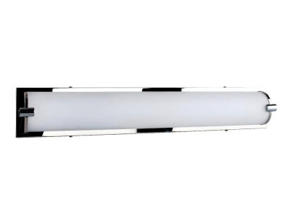Lámpara de Pared, Cromo, Blanco, 64x8x11 cm Domiona-domiona