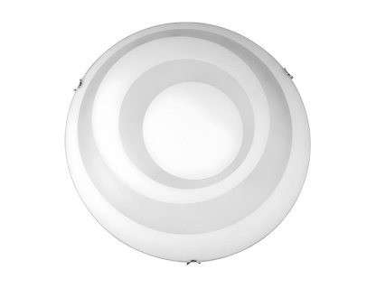 Lámpara de Techo Círculo, Cromo, Blanco, 50x50x11 cm Domiona-domiona