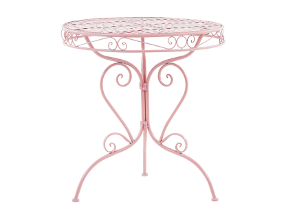 Mesa de jardín Metal Rosa Domiona-domiona