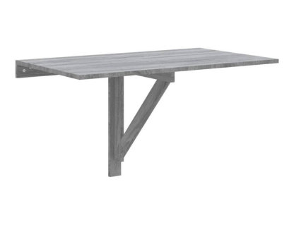 Mesa de pared plegable contrachapada gris 100x60x56 cm Domiona-domiona