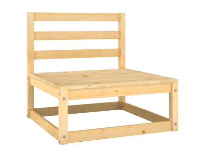 Muebles de jardín 9 piezas cojines madera pino gris antracita Domiona-domiona