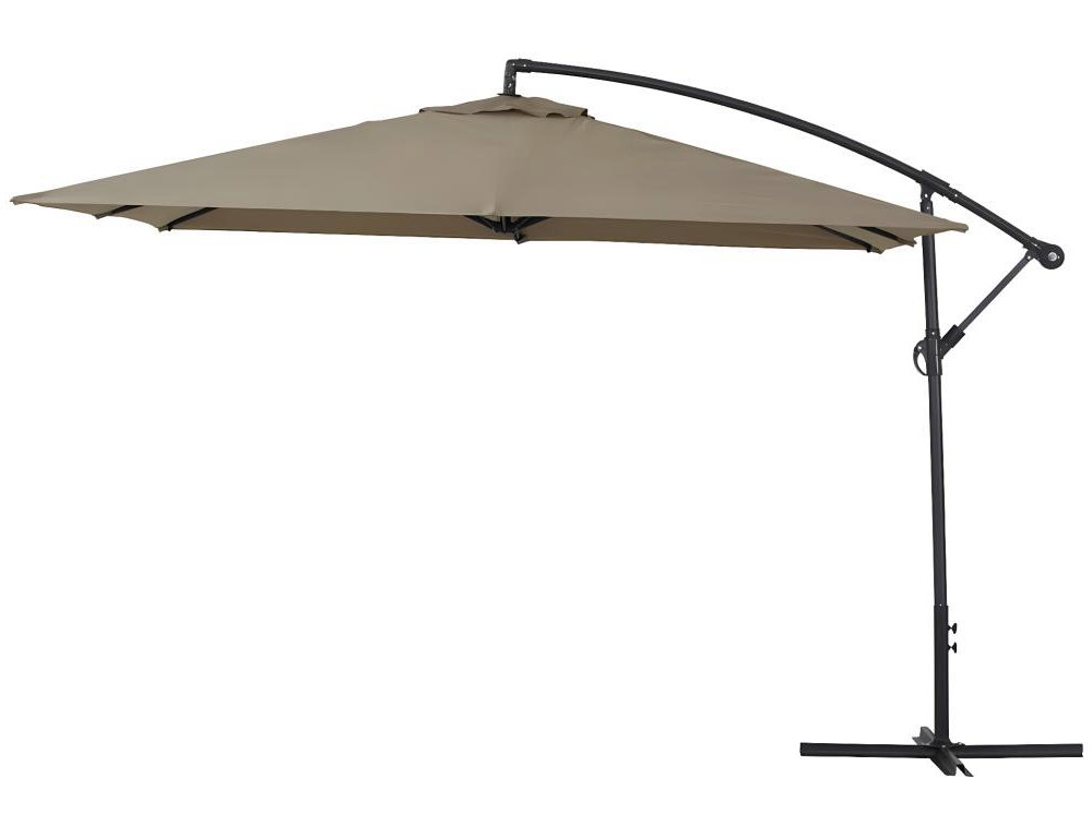 Parasol lateral de jardín Aluminio – Cuadrado – 3 x 3 m - Topo Domiona-domiona