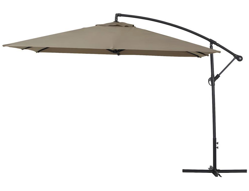 Parasol lateral de jardín Aluminio – Cuadrado – 3 x 3 m - Topo Domiona-domiona