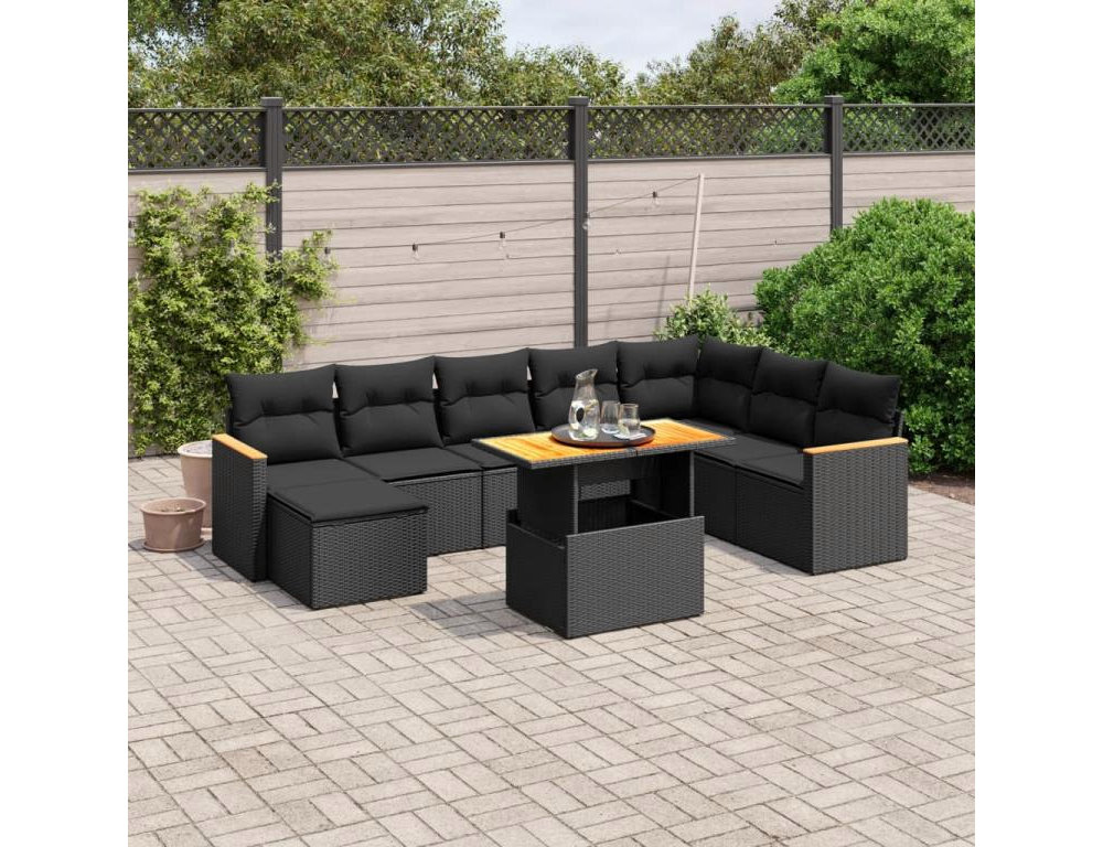 Bloque de puerta reversible de aluminio y vidrio ahumado - Alt. 204 x L73 cm - Negro Domiona-domiona