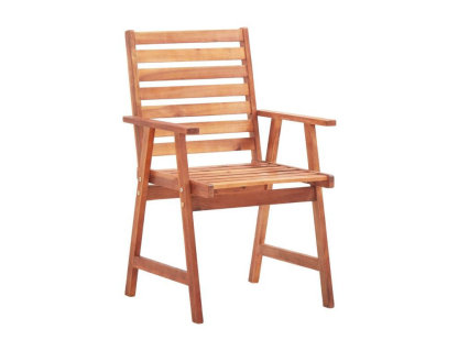 Sillas de comedor de jardín 8 uds madera maciza de acaciarón Domiona-domiona