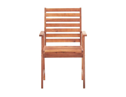 Sillas de comedor de jardín 8 uds madera maciza de acaciarón Domiona-domiona