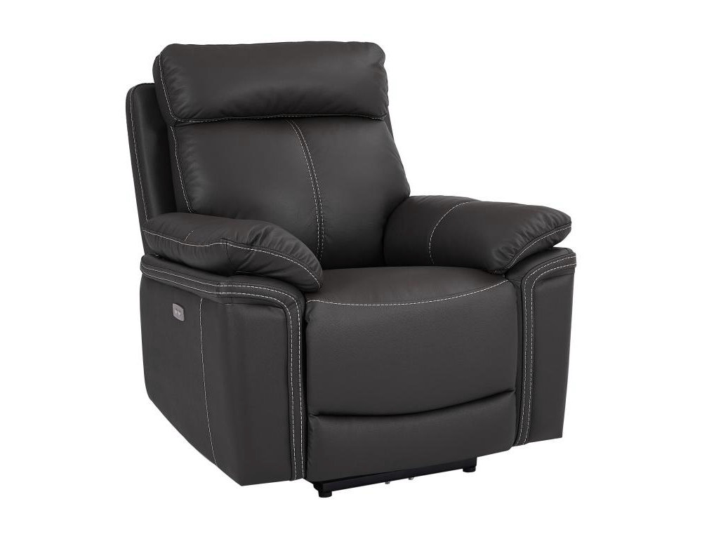 Sillón relax eléctrico de piel de becerro -rón Domiona-domiona