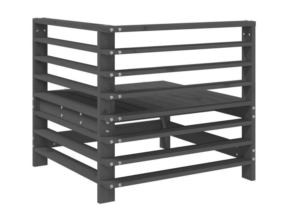 Conjunto de 2 sillas con reposabrazos de tela rizada y madera de hevea - Negro Domiona-domiona