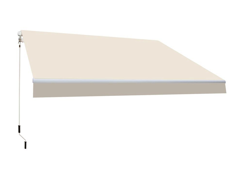 Toldo completo manual 4x2,5m Crudo lona poliéster Domiona-domiona