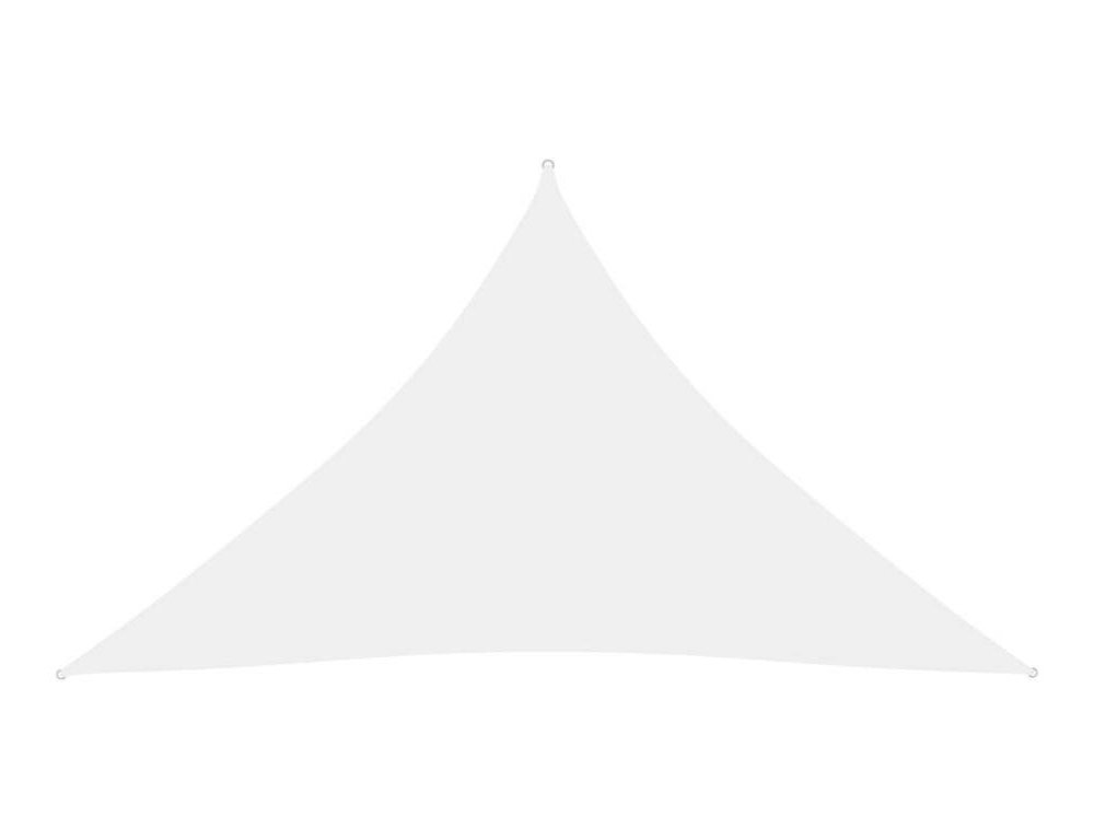 Toldo de vela triangular tela Oxford blanco 4x4x5,8 m Domiona-domiona