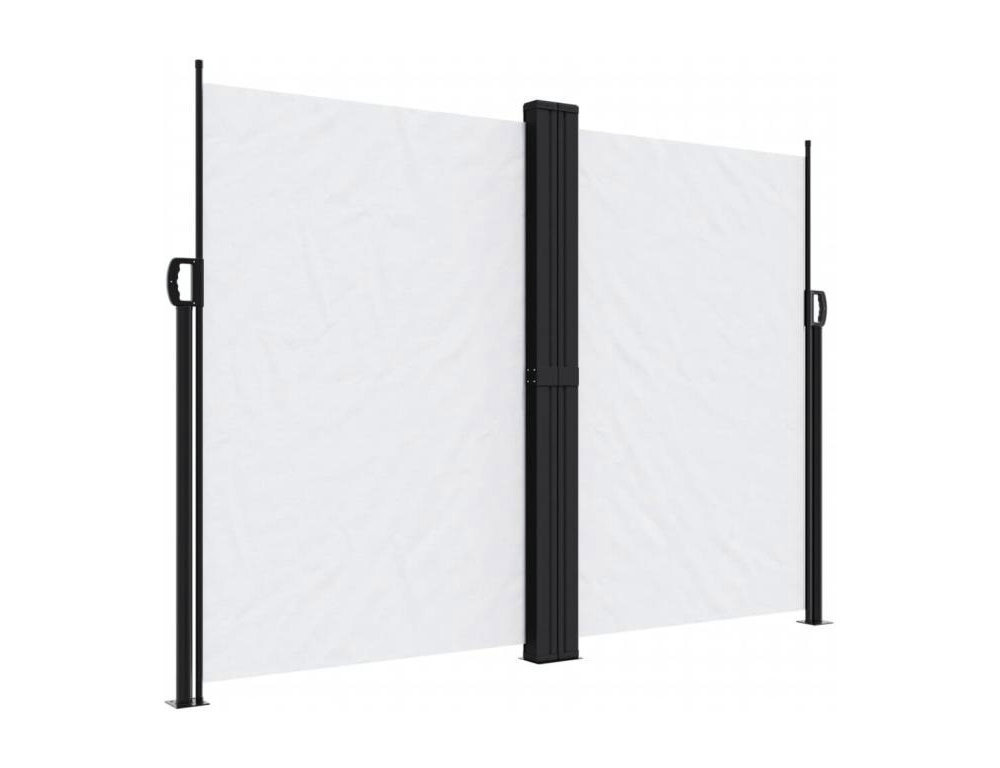 Toldo lateral retráctil blanco 180x600 cm Domiona-domiona