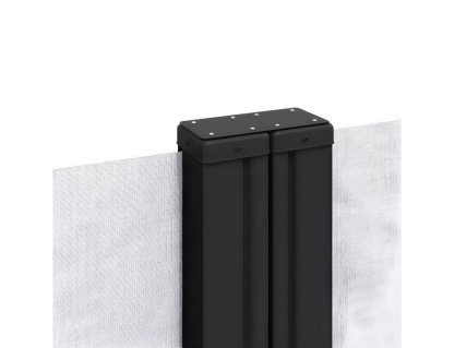 Toldo lateral retráctil blanco 180x600 cm Domiona-domiona