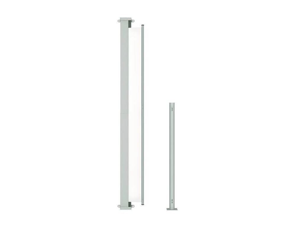 Toldo lateral retráctil para patio color crema 220x300 cm Domiona-domiona