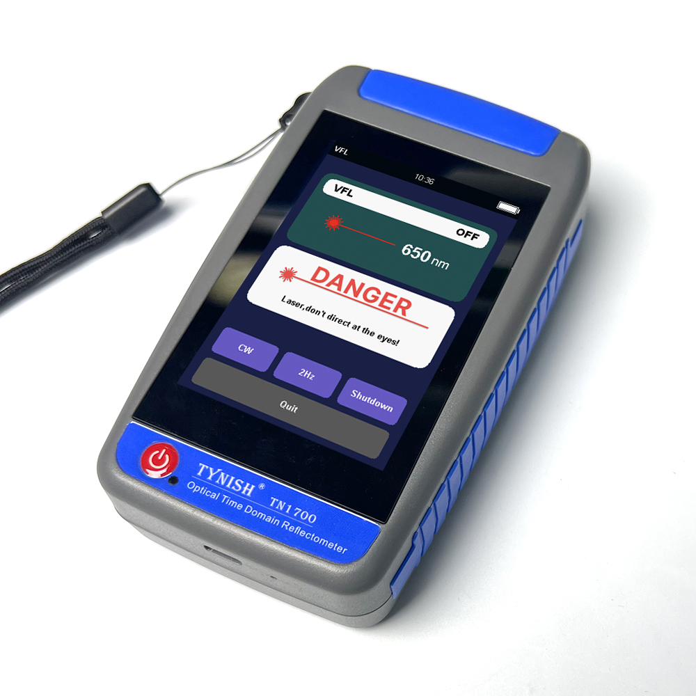 TN1700 Micro OTDR Optical Time Domain Reflectometer with Event Map Optical Power Meter Light Source Visual Fault Locator Loss Test SC Connector