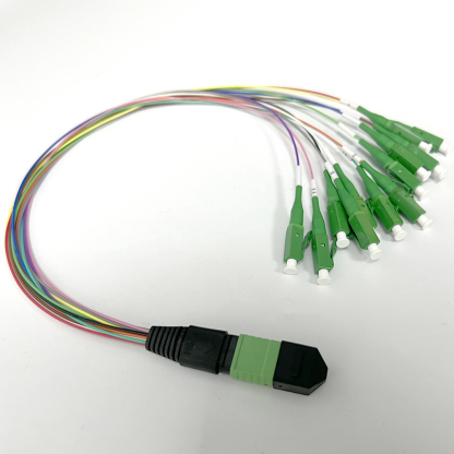 MPO APC - LC APC Fanout Patch Cord 12 Cores 0.3 meters