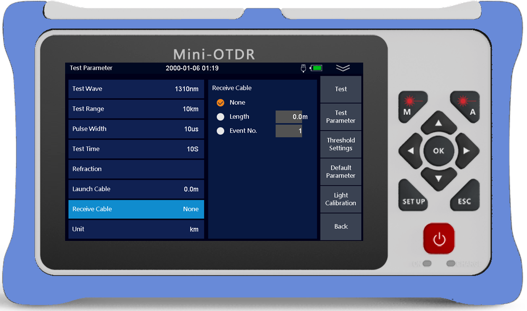 980RTC HANDY MINI OTDR Reflectometer with VFL OPM OLS