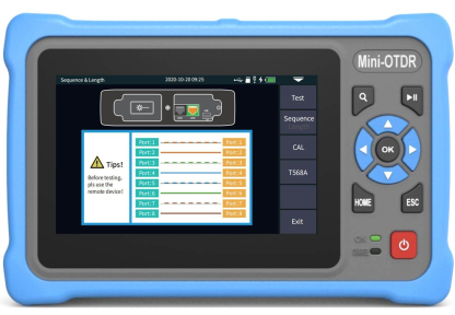 12 in 1 Enhanced OTDR for Optical Fiber Network Testing Munti Functions Optic Reflectometer with VFL OPM OLS RJ45 Cable Tester 980MAS
