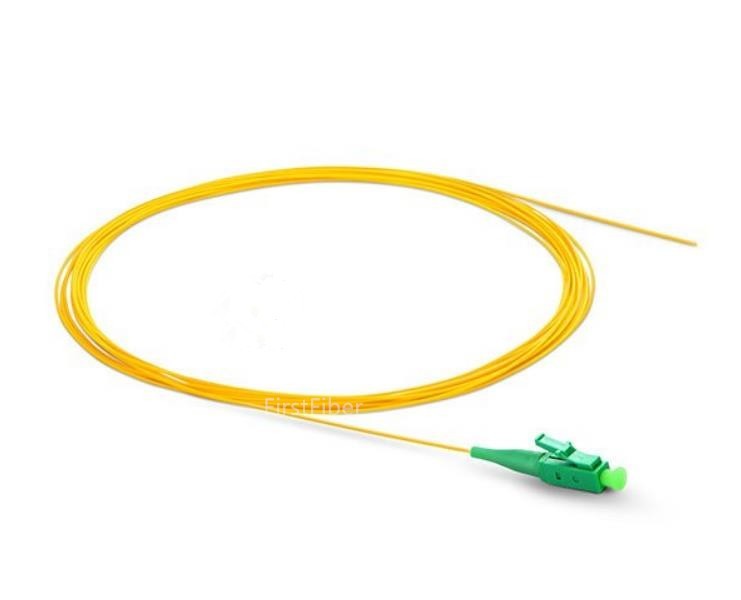 LC APC fiber Pigtail Simplex 9/125 Single Mode Fiber Optic Pigtail 0.9mm Jacket G657A