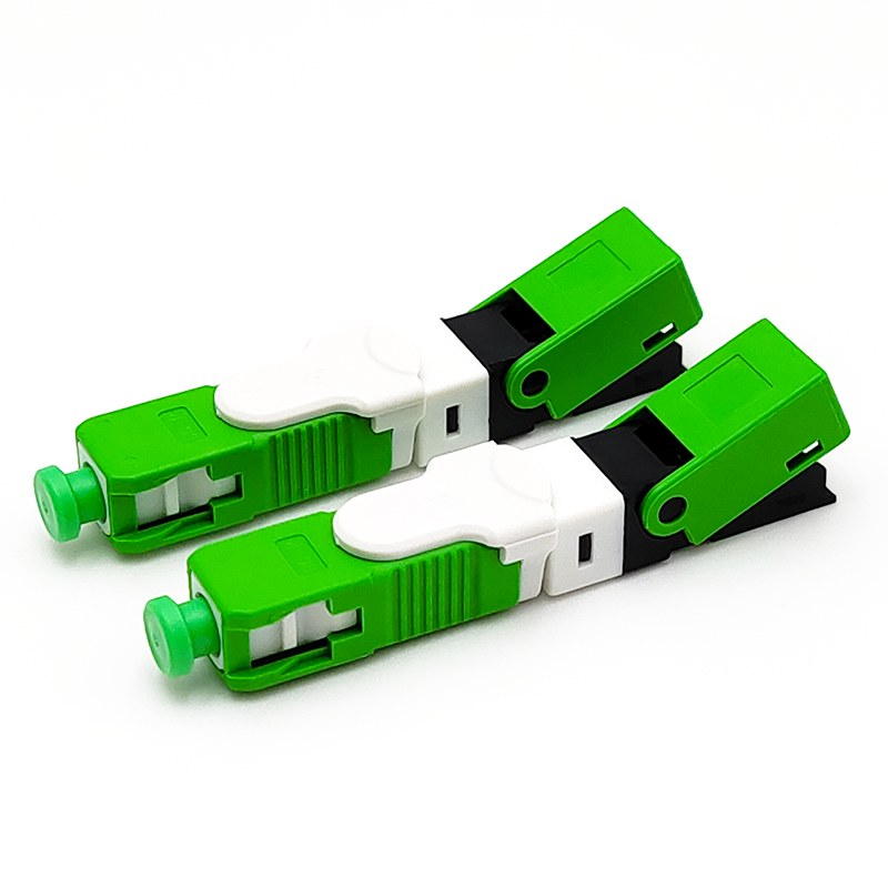 ESC25D-APC SC/APC Fast Connector for 2x3mm Drop Cable and 1.6x2mm Drop Cable FTTH Fiber Optic Field Assembly Connector