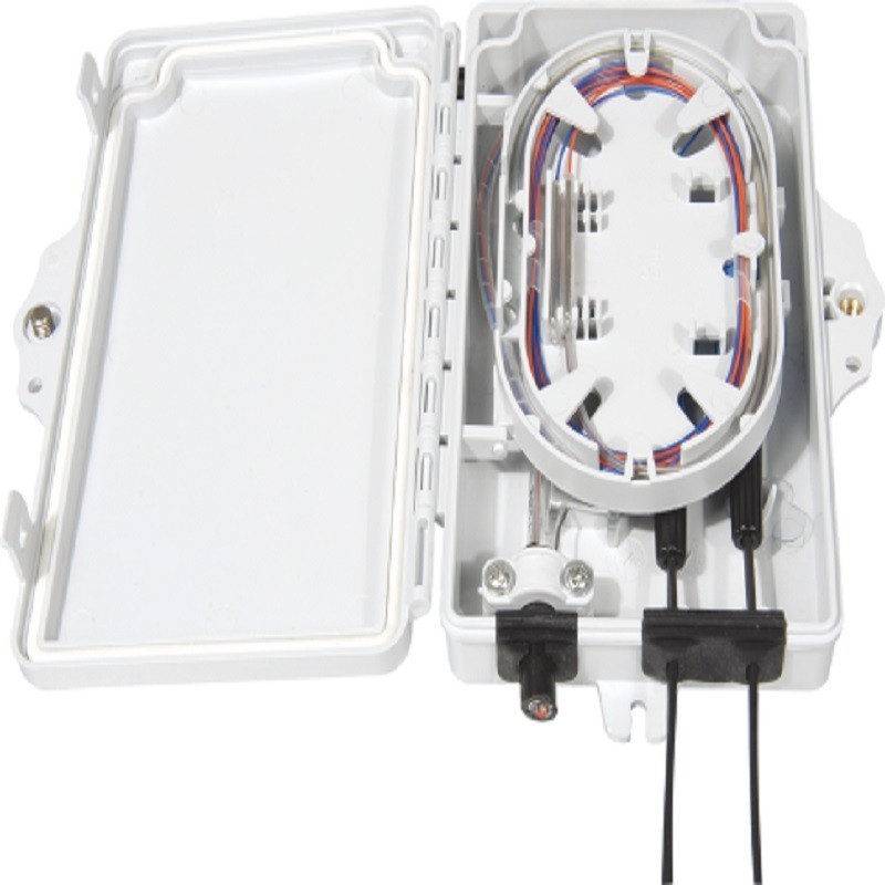 FF-FTB2A 2 Cores Optical Terminal Box (Max Capacity: 2 cores SC), Support Wall Mounting, 180*127*37mm